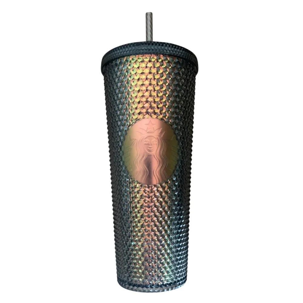 STARBUCKS Fall 2020 Grande Iridescent Studded Tumbler 24oz - Black